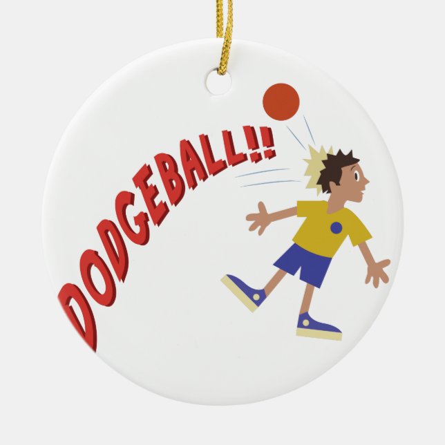 Ornement En Céramique Dodgeball (Devant)