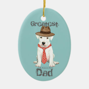 Ornement en céramique Dogo Argentino