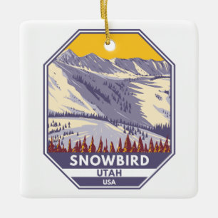 Ornement En Céramique Domaine skiable de Snowbird Hiver Utah