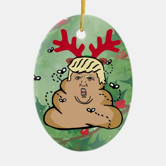 Ornement En Céramique donald trump (Devant)