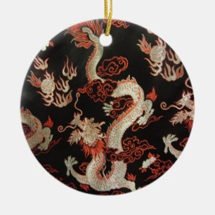 Ornement En Céramique Dragon chinois