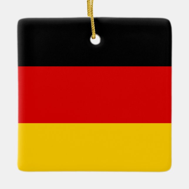 Ornement En Céramique Drapeau allemand (Devant)