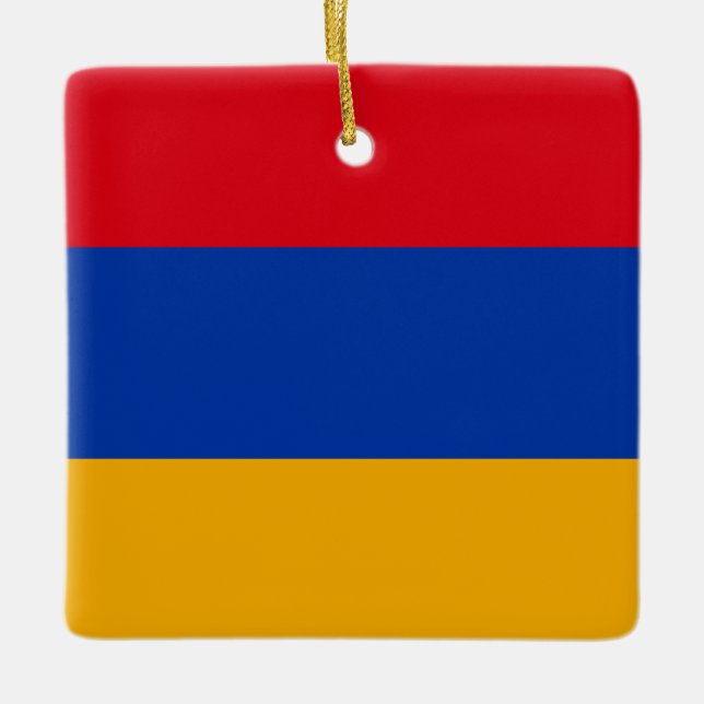 Ornement En Céramique Drapeau arménien (Devant)