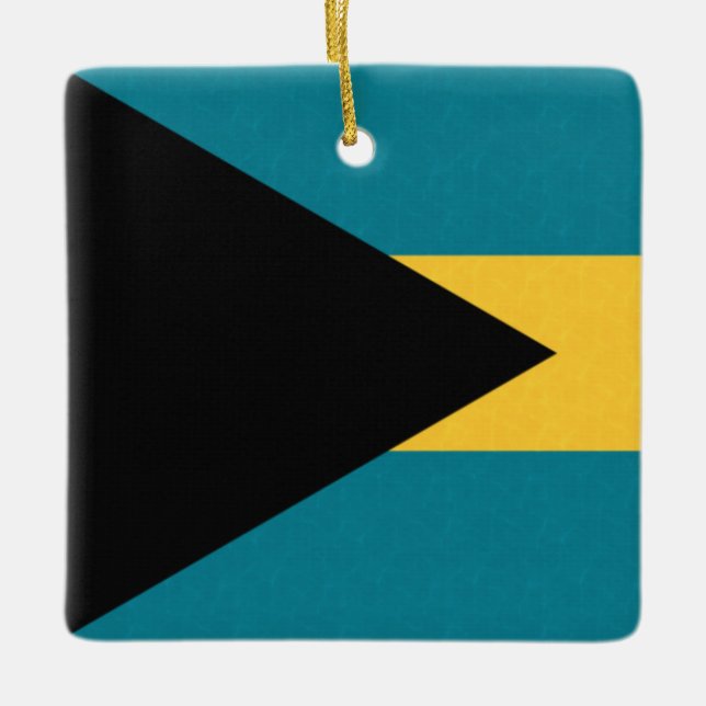 Ornement En Céramique Drapeau Bahamas (Devant)