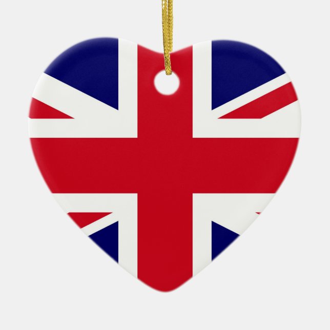 Ornement En Céramique Drapeau britannique (Devant)