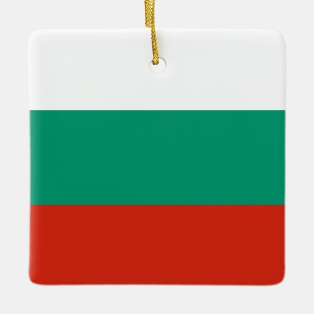 Ornement En Céramique Drapeau Bulgarie (Devant)