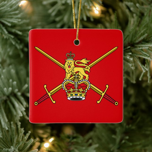 Ornement En Céramique Drapeau de l'armée britannique (non cérémonial) (Arbre)