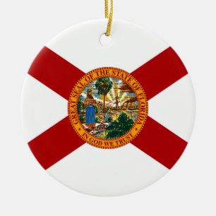 Ornement En Céramique Drapeau de l'État de Floride