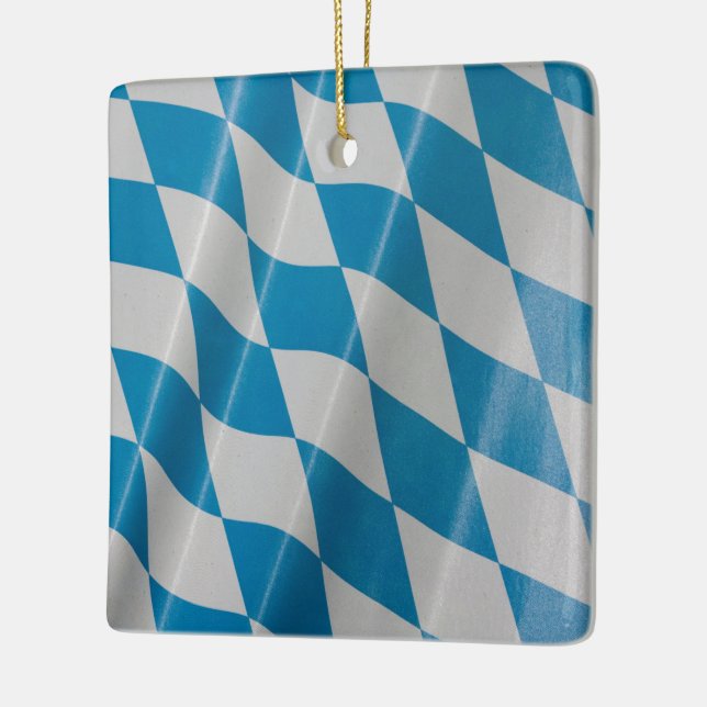 Ornement En Céramique Drapeau de l'Oktoberfest couleurs Bavière Bayern (Gauche)