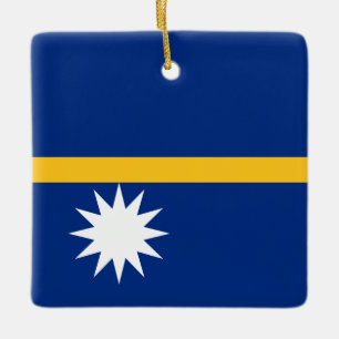 Ornement En Céramique Drapeau de Nauru