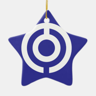 Ornement En Céramique Drapeau du Japon-Okinawa