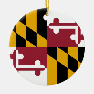 Ornement En Céramique Drapeau du Maryland