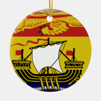 Ornement En Céramique Drapeau du Nouveau Brunswick (Canada)