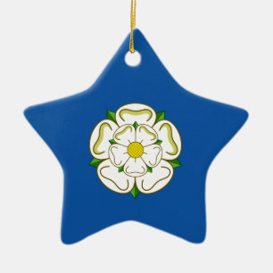 Ornement En Céramique Drapeau du Yorkshire