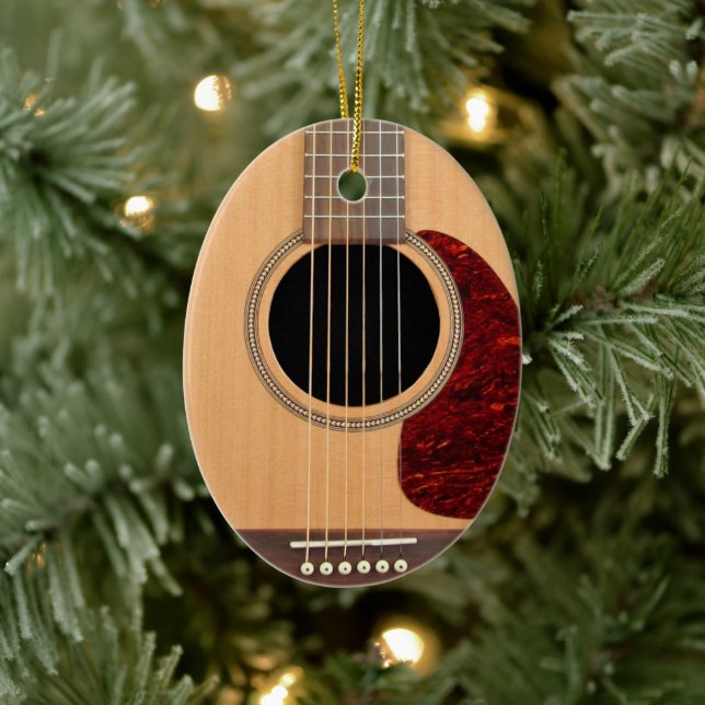 Ornement En Céramique Dreadnoud Acoustique 6 cordes Guitare (Arbre)