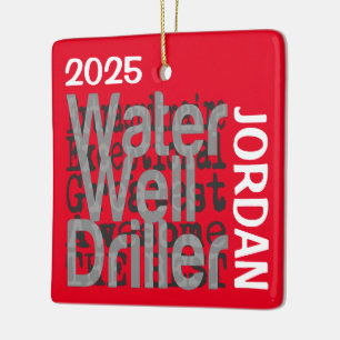 Ornement En Céramique Driller puits Extraordinaire PERSONNALISÉ