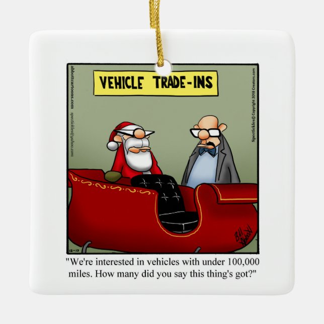 Ornement En Céramique Drôle cadeau personnalisé de Noël (Devant)