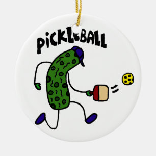Ornement En Céramique Drôle Pickleball