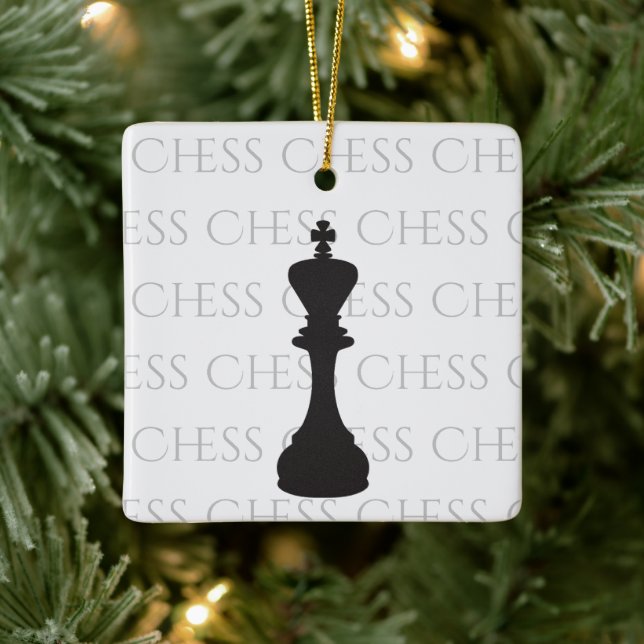 Ornement En Céramique Échecs personnalisés King classique pièce moderne (Arbre)