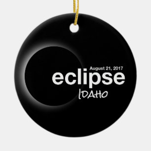 Ornement En Céramique Éclipse solaire totale 2017 - Idaho