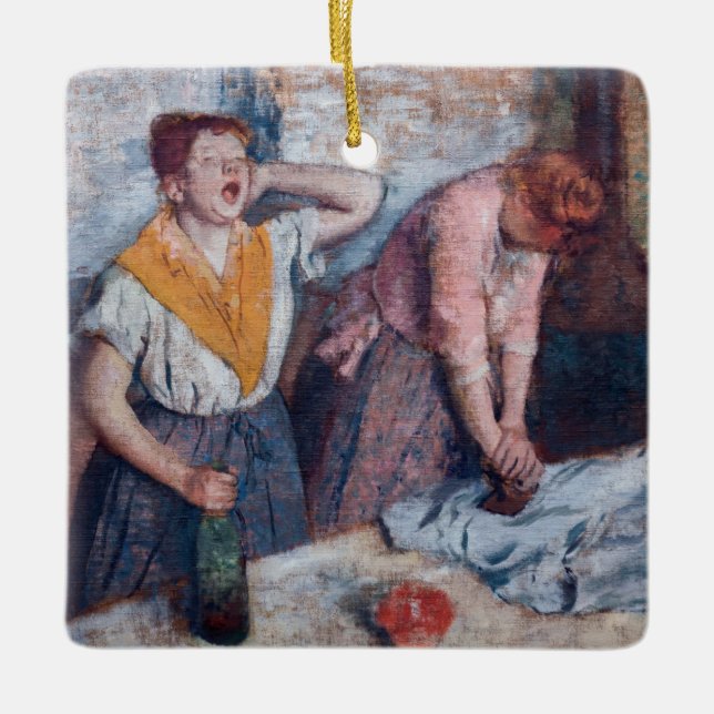 Ornement En Céramique Edgar Degas - Femmes en repassage (Devant)