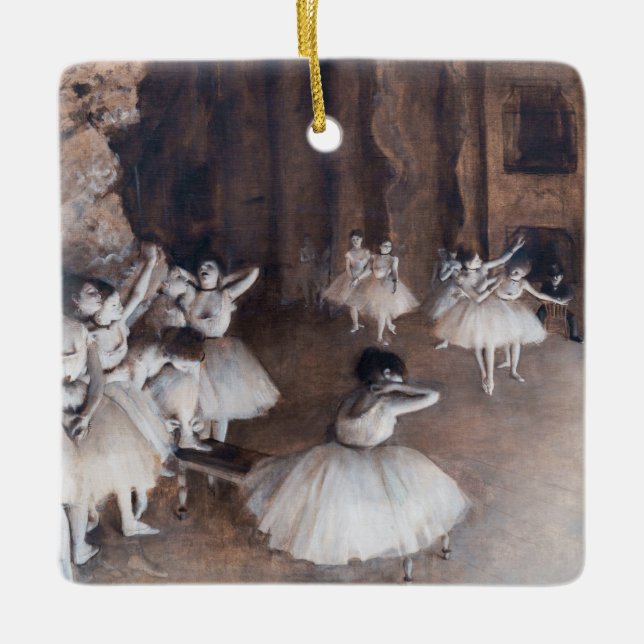Ornement En Céramique Edgar Degas - Répétition de ballet sur scène (Devant)