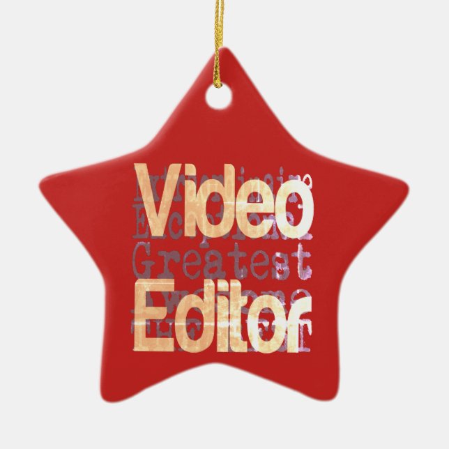 Ornement En Céramique Éditeur vidéo Extraordinaire (Devant)