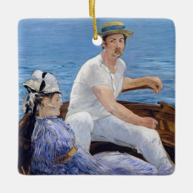 Ornement En Céramique Edouard Manet - Bateau (Devant)