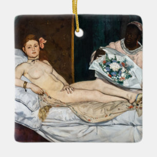 Ornement En Céramique Edouard Manet - Olympia