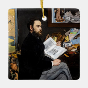 Ornement En Céramique Edouard Manet - Portrait d'Emile Zola