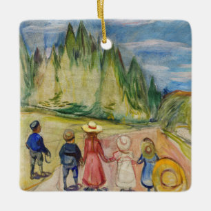 Ornement En Céramique Edvard Munch - La forêt Fairytale