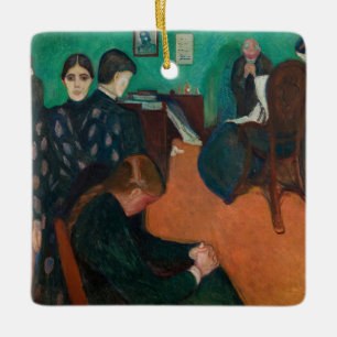 Ornement En Céramique Edvard Munch - Mort dans la salle de repos v1