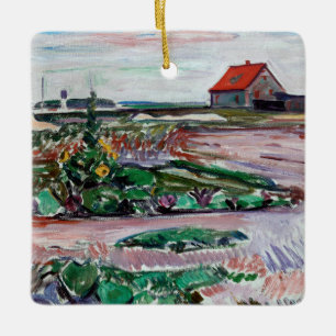 Ornement En Céramique Edvard Munch - Seashore. Paysage près de Lubeck