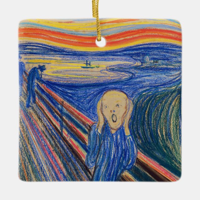 Ornement En Céramique Edvard Munch - The Scream 1895 (Devant)