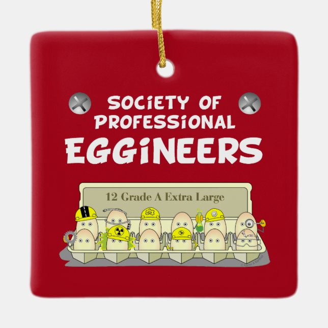 Ornement En Céramique Éggeurs professionnels (Devant)