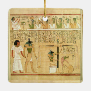 Ornement en céramique Égypte-Hiéroglyphes