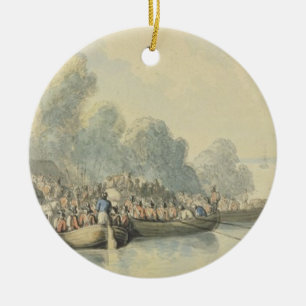 Ornement En Céramique Embarquement à Southampton le 20 juin après