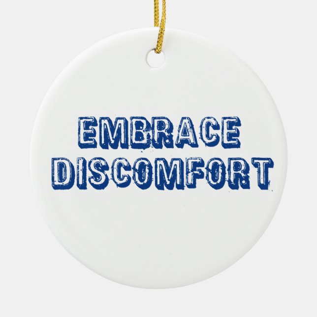Ornement En Céramique Embrasser l'inconfort (Devant)