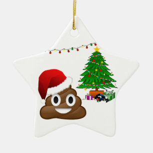 Ornement En Céramique emoji de noël