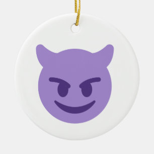 Ornement En Céramique emoji diable