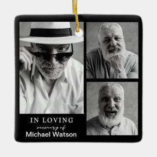 Ornement En Céramique En Mémoire d'amour Grand-père funérailles mémorial
