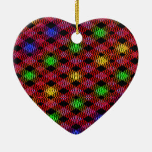 Ornement En Céramique en vichy vérifier le Motif multicolore