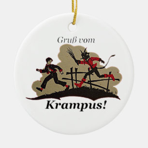 Ornement En Céramique Enfant de chasses de Krampus