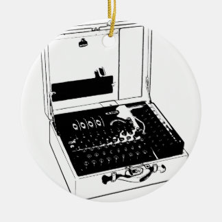 Ornement En Céramique Enigma Machine Cryptography World War II