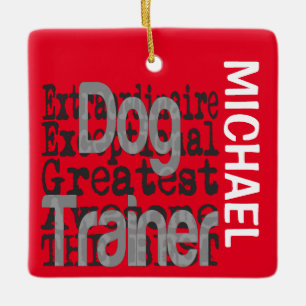 Ornement En Céramique Entraîneur de chien Extraordinaire PERSONNALISÉ