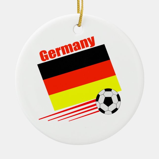 Ornement En Céramique Équipe de football allemande (Devant)