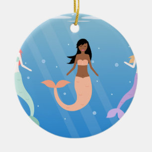 Ornement En Céramique équipe de sirènes