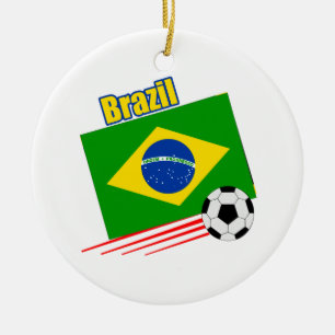 Ornement En Céramique Équipe du Brésil de football