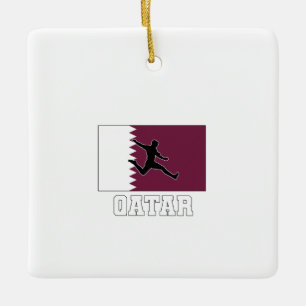 Ornement En Céramique Équipe du Qatar de football