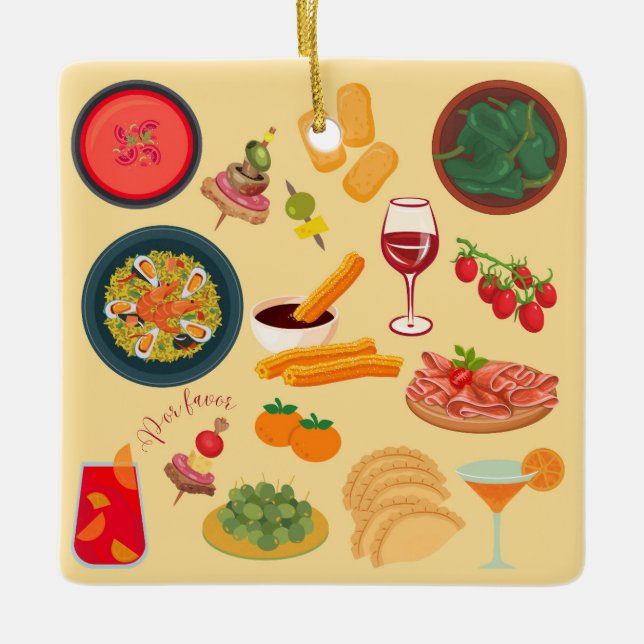 Ornement En Céramique Espagne (Devant)